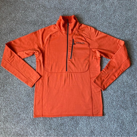 Patagonia R1 Pullover Color Cusco Orange Sz:S - Picture 2 of 7